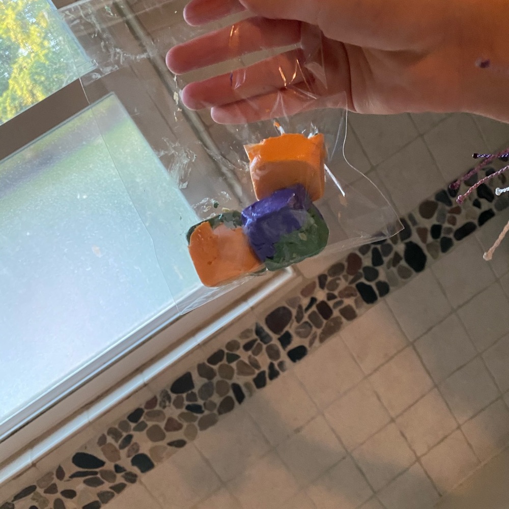 Tie die mini soap bars homemade !!